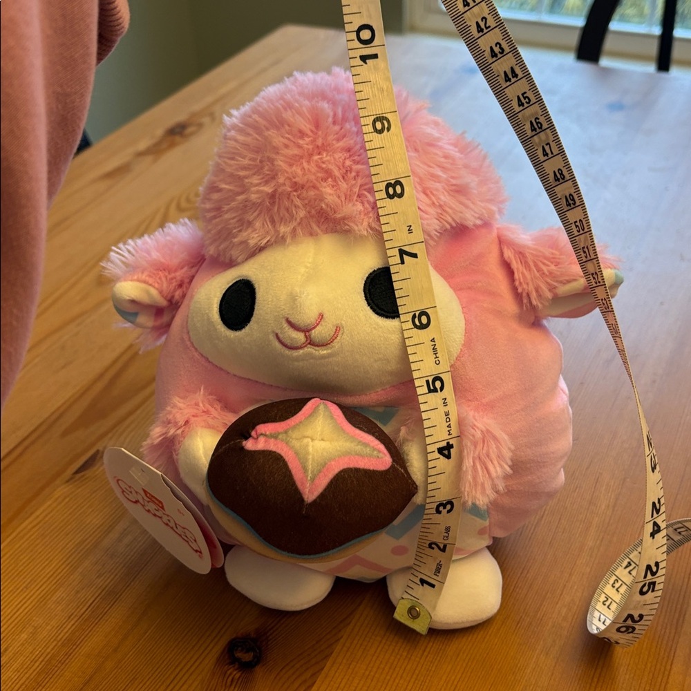 Snackles Pink and White Plush Toy - Picture 6 of 6